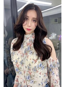 ランズ(LANDS) ワンホンへア 顔まわりレイヤーカット 【韓国ヘア 大阪 梅田】