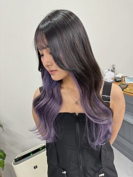 アネラ(Anela) 肩上ボブからシールエクステ80本でロングに【平本】