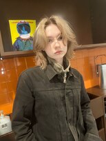 ノラキチジョウジ(NORA KICHIJOJI)&nbsp;ボブレイヤーカットミルクティーベージュケアブリーチカラー