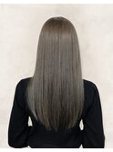20代30代40代アッシュグレージュ髪質改善カラーロング