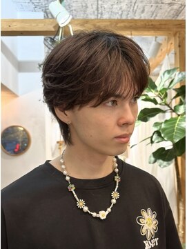 ミモザワークス(Mimosa Works) シースルーバング × フェザーマッシュ