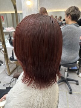 ロンドルピナス 小倉(Lond Lupinus) ブルーブラック/ワイドバング/美髪のススメ/外ハネボブ/北九州