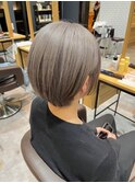 ◇オトナ可愛いショートボブ×シルキーグレー◇