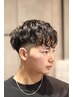 【パーマコース】カット+シェービング+メンズパーマ