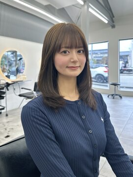 レノ(RENO) ミディアムレイヤー/ブリーチなしダブルカラー/ブラウンベージュ