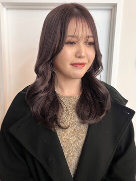ユニバイリサ 天神大名店(uni by risa) シルバーラベンダー 透明感カラー 顔周りカット 小顔カット 20代