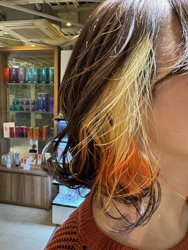 エントランス バイ ビークール(entrance by Be-COOL) インナーカラー　Orange×Black