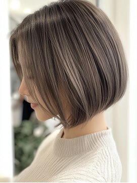 ティエナビューティー(TIENA BEAUTY) 大人ボブ#ベージュブラウン#アッシュ#髪質改善