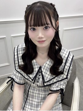 リルミー(Lilme) 【ヘアメ】お姉さんガーリー*編み上げハーフツイン*新井