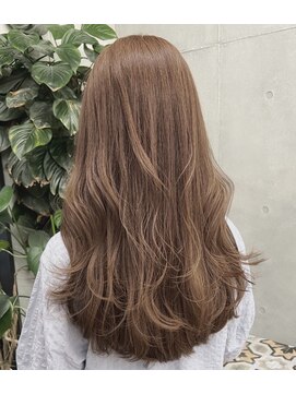 ブレス バイ ファースト 大和吉岡店(Breath by first) 【大和町美容室】イルミナアプリコットブラウン＆美髪オージュア