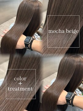 フェイス 港南台店(FACE。) 透明感カラー/U24/髪質改善/港南台/モカベージュ