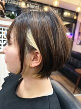 モーイトウキョウ美容室(Mooi Tokyo美容室)&nbsp;直毛でもふんわり◎前下がりゆるふわボブ