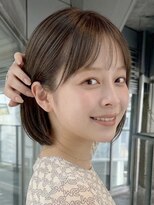 ミンクスリッカ 表参道(MINX RICCa)&nbsp;大人可愛いシースルーバングx 小顔ナチュラルボブ