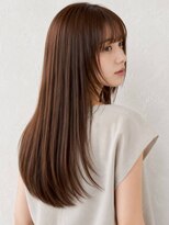 ミロアヴィタ 平尾(miroa vita)&nbsp;顔周りレイヤー ダークブラウン 髪質改善 艶髪 前髪カット