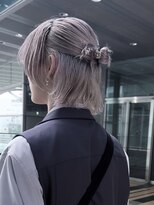 メンズサロン ガウディ 三宮店(men's salon Gaudi)&nbsp;メンズロングボブウルフ×ハーフアップ×ブリーチハイトーン