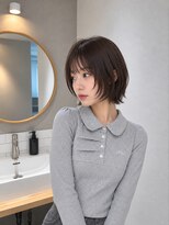 フォト 新宿三丁目(foto)&nbsp;地毛風縮毛矯正韓国風顔まわりレイヤー小顔ボブ切りっぱなしボブ