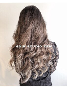 ヘアースタジオゼン アドバンス(hair studio Zen advance) 外国人風バレイヤージュ