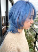 スカイブルー×ウルフミディ