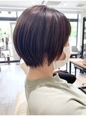 【 Ｉ. 】お手入れ簡単大人女性に人気前下がりショートボブ 川口