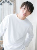 透けバングスパイキーウルフビジネス短髪黒髪L北浦和20代30代