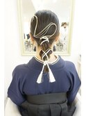 水引き 金箔 クールポニーヘアセット