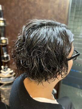 ヒロギンザ 新橋日比谷口店(HIRO GINZA) ビジネス風スパイラルパーマ　新橋　理容室　床屋　ヒロ銀座