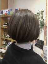 ドゥ スタイル 三国ヶ丘店(Duex Style) 【白髪ぼかしカラー】長閑な春のアンティークグリーン×髪質改善