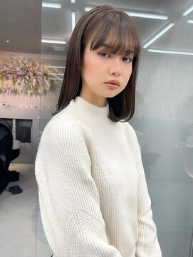 ロンド マーレ 天神大名店(Lond mare) 韓国ヘア 韓国風ヘア くびれ巻き 顔まわりカット レイヤー