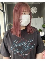 レド(LeDo)&nbsp;くすみピンク×切りっぱなしカット×フェイスレイヤー【四日市】