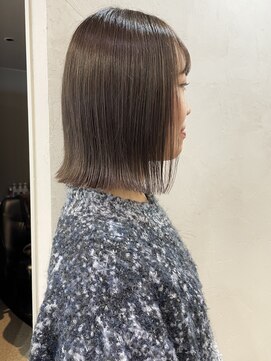 インビテーション 名古屋(invitation) 切りっぱなしボブ、肩につくボブ