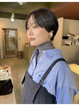 ハル ヘアスタジオ(haRu hair studio) マッシュショート ブルーブラック 10代/20代/30代/40代/