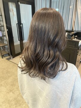 ルヴェール 北方店(LeVert) オリーブグレージュカラー/髪質改善oggiottoトリートメント