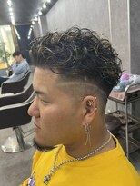 ライズトーキョー 土浦店(RISE TOKYO)&nbsp;【宮城リョータ風】オールバックメッシュスパイラルパーマ!