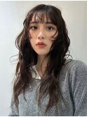 グレージュカラーレイヤーロング