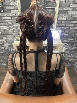 リリー シンジュク(Lilly) 【Lilly新宿】#タイトヘア#カチモリ＃アレンジ#個性派アレンジ