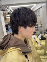 ソーコ 渋谷(SOCO) メンズヘアシャドウパーマメンズマッシュスパイラルパーマ