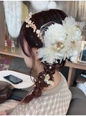 【晴れやかな日に】華やかに可愛くアップスタイル＋振袖お着付け