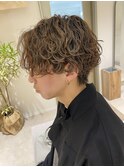 【RYOSUKE】波巻きパーマ_メンズパーマ_ベージュカラー
