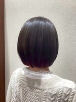 アクセ 大人可愛い丸み前下がりショートボブカット