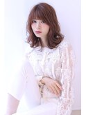 20代30代40代50代斜めバンググレージュカラーシルキーベージュ