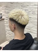 金髪フェード