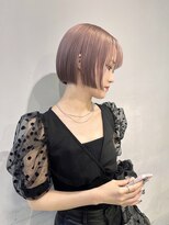 ソー(so.)&nbsp;ピンクベージュ/切りっぱなしボブ/タッセルボブ/ミニボブ/横浜