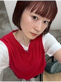 暖色カラー/福岡美容室/暖色ボブ/福岡ボブ