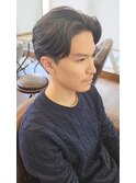 かきあげセンターパート