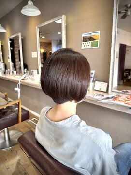 ヘアーメイクロージー 八軒店 (HAIR MAKE ROSY) 30代40代50代絶壁解ひし形小顔ま下がりショート大人ボブREZO