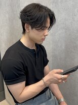 ジーナ 天神(Zina)&nbsp;毛流れセンターパート(メンズカット/ダウンパーマ/ナチュラル)