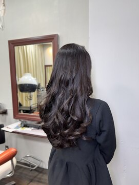 セレスト 福岡天神店(CELESTE) 【甲斐】 大人透明感アッシュロングウェーブ