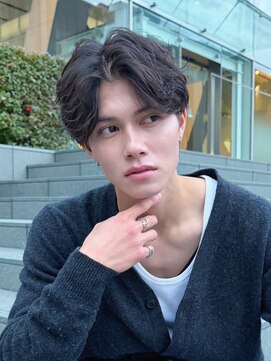 ツーダブル 豊中店(WW..) ツイストスパイラルパーマ波巻きスパイラル刈り上げマッシュ