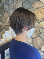 ラック(LUCK)&nbsp;ショートカット/船橋/くすみベージュ/細めハイライト