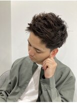 kotona【コトナ】&nbsp;【メンズカット/アップバングショート】メンズヘアセット/黒染め